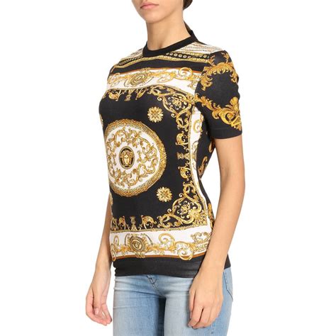 t-shirt donna versace|shirts that look like Versace.